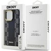DKNY DKHMP13XPCPVSLK Apple iPhone 13 Pro Max 6.7″ juodos spalvos kietas dėklas Leather Checkered Mono Pattern MagSafe