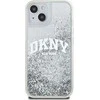 Apple iPhone 13 / 14 / 15 DKNY dėklas Liquid Glitter Big Logo (DKHCP15SLBNAET) baltos spalvos