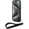 Apple iPhone 13 / 14 / 15 DKNY Hardcase Wrist Strap Stock Logo (DKHCP14SPBSWSK) dėklas telefonui juodos spalvos