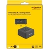 Doko stotelė Delock USB 20 Gbps doko stotelė, skirta 2 x M.2 NVMe PCIe SSD, su klonavimo ir trynimo funkcija