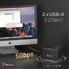 Dokavimo stotis Fideco 2x 2.5''/3.5'' SATA – USB 3.2 Gen 1 (YBZ04-S2-U3)