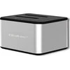 QOLTEC 50316 2x HDD / SSD prijungimo stotelė 2,5 / 3,5 colio SATA USB 3.0 klonavimas