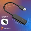 Dokavimo stotis Qoltec Adapteris SATA USB SSD HDD 2,5'' 2 viename USB-C 3.1 5Gb/s REAGLE DISKO PERĖJIMAS KABELIS DISKUI