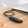 Dokavimo stotis Qoltec Adapteris SATA USB SSD HDD 2,5'' 2 viename USB-C 3.1 5Gb/s REAGLE DISKO PERĖJIMAS KABELIS DISKUI