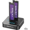 Qoltec Doko stotelė SSD M.2 NVMe diskams | PCIe | DUAL 2 x 8TB | USB-C 3.2 | 10Gb/s | klonavimas neprisijungus