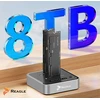 Doko stotelė Reagle Stacja klonująca dysk SSD NVME PCIe M.2 USB-C 3.2 M2 Adapteris do 4TB 20gbps