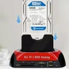 Stacja SATA diskų prijungimo stotelė, kortelių skaitytuvas 2,5' 3,5' IDE HDD SSD USB 3.0