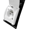 Vieno paviršiaus montuojamas lizdas su įžeminimu, sklendė VIPLAST KOALA Baltas IP44 161-01