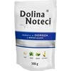 Visavertis konservuotas pašaras visų veislių suaugusiems šunims Dolina Noteci PREMIUM su menke ir brokoliais 500g