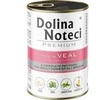 Šunų Maistas - DOLINA NOTECI Premium Veršiena su Žaliais Žirniais Be Grūdų 400g