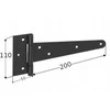 Domax LANKSTAS VARTŲ ZT200 200X50X110X2.5 JUOD