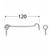 Kabliukas Domax ZHK, pilka, 120 mm