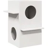 Cat House Baltas 43x43x60 cm medžio masyvo pušis