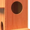 Cat House Wax Ruda 43x43x90 cm Pušies masyvo