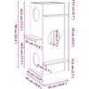 Cat House Wax Ruda 43x43x90 cm Pušies masyvo
