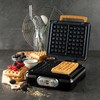 Vaflinė DOMO DO9281W vaflių keptuvė, 1520 W, 2 dideli vafliai, temperatūros reguliavimas, juoda