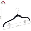 Domoletti VELVET HANGER CLIPS Juodas LSV023 3PCS