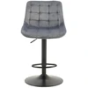 Domoletti BAR CHAIR AINEKI GRAY VELVET