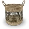 Domoletti BASKET WITH HANDLES 35X35X32CM SEAGRASS
