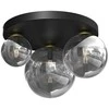 Lubinis šviestuvas Domoletti CEILING LIGHT BURSA 3XE14/E27 Juodas/GOLD