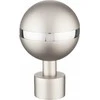 Karnizo antgalis DOMOLETTI VIVALDI, matinio chromo, Ø25 mm