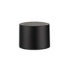Karnizo antgalis DOMOLETTI WALEC BASIC, juodas, Ø19 mm