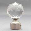 Karnizo antgaliai DOMOLETTI CRYSTAL, sidabro, Ø19 mm, 2 vnt.