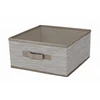 Domoletti BOXSTORAGE 4 GRID 30X30X10CM BEIGE TEXT