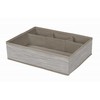 Domoletti BOXSTORAGE 4 GRID 33X23.5X9CM BEIGE TEX