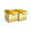 Domoletti FOLDABLE CARTON BOXSET A4 2PCS DOTS