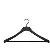 Domoletti RUBBER COATED HANGER LSN007 Juodas