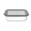 Domoletti CONTAINER FOOD RECTAN GLASS W LID 0.37L