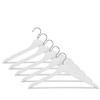 Domoletti WOODEN HANGER LSN001-W Baltas 5 PCS