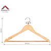 Domoletti WOODEN HANGER LSN001-B NATURAL 3 PCS