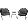 Lauko baldų komplektas Domoletti OUTDOOR FURNITURE SET Juodas 2 SEAT