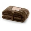 Domoletti PLAID BLANK ILGŲ PLAUKŲ SALĖ COL5 RUDAI 130X180