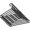 Okko Domoletti PLASTIC HANGER Juodas LSP037 10PCS