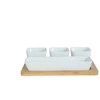 Domoletti SQUARE BOWL BAMBOO PLATTER 26.1X17CM