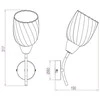 Sieninis šviestuvas Domoletti WALL LAMP CL17061-1W 60W E27