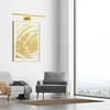 Sieninis šviestuvas Kinkiet Domoletti WALL LED LIGHT VAN 50CM 12W 30K GOLD