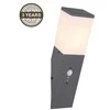 Lauko sieninis šviestuvas Domoletti Corte DH7430, 15W, E27, IP44, antracito spalvos, 8 cm x 33 cm