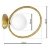 Sieninis šviestuvas Domoletti WALL LIGHT KONYA E14 MLP5572 GOLD