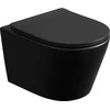 Miska WC Domoletti WC HUNG ME125-MB WITH COVER Juodas
