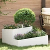 Sodo vazonas Balta 80 x 80 x 50 cm Šaltai valcuotas plienas