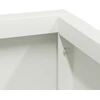 Sodo vazonas Balta 80 x 80 x 50 cm Šaltai valcuotas plienas