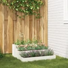 Sodo vazonas Balta 90 x 90 x 35 cm Šaltai valcuotas plienas