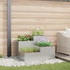 Sodo vazonas Sidabro 100 x 100 x 60 cm Galvanizuotas plienas