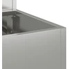 Sodo vazonas Sidabro 100 x 60 x 45 cm Cinkuota plienas