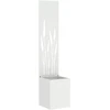 Sodo privatumo ekranas „Fretwork“ Balta 32 x 32 x 150 cm