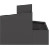 Sodo vazonas Juoda 60 x 60 x 50 cm Šaltai valcuotas plienas